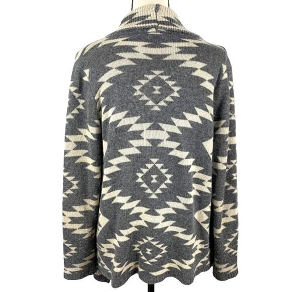 Market & Spruce Stitch Fix Angora Southwestern Aztec Boho Open Cardigan Size S - Picture 6 of 7